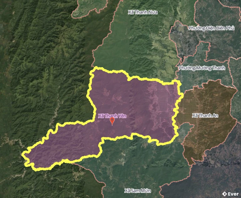Bản đồ xã Thanh Yên sau sáp nhập