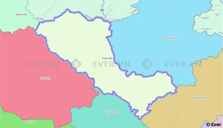 Bản đồ xã Thất Khê mới