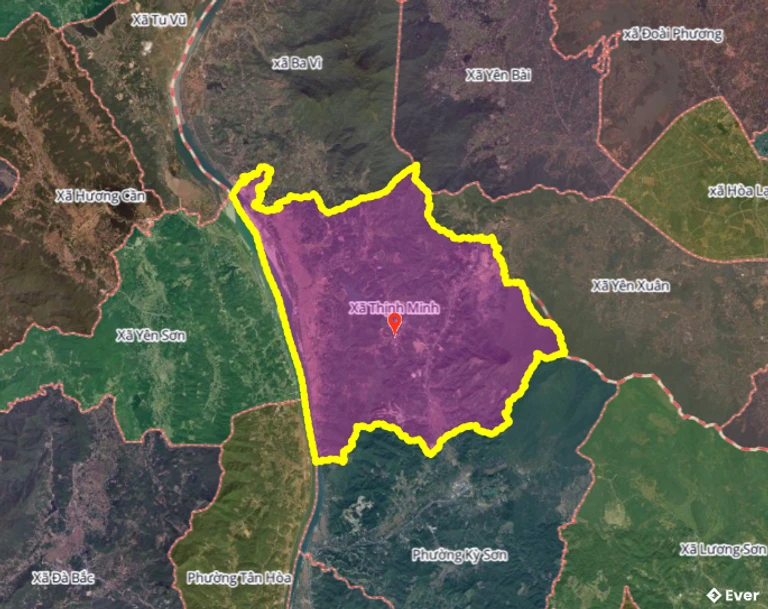 Bản đồ xã Thịnh Minh, Phú Thọ sau sáp nhập