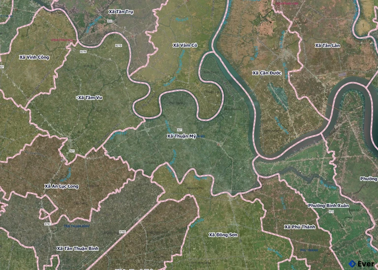 Bản đồ xã Thuận Mỹ, Tây Ninh sau sáp nhập