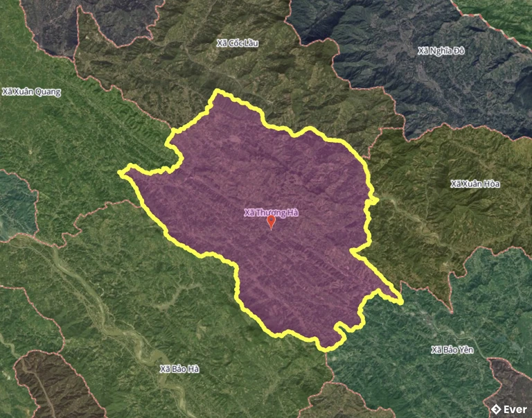 Bản đồ xã Thượng Hà, Lào Cai sau sáp nhập