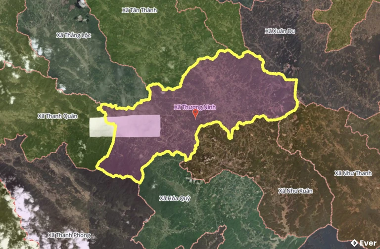 Bản đồ xã Thượng Ninh, Thanh Hóa sau sáp nhập