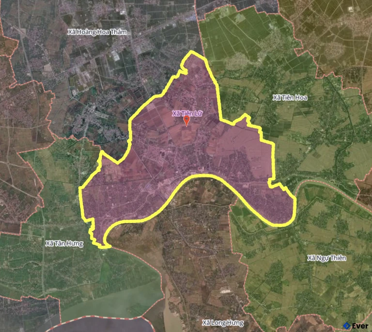 Bản đồ xã Tiên Lữ, Hưng Yên sau sáp nhập