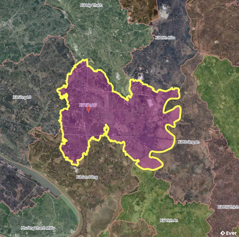 Bản đồ xã Tiên Lữ, Phú Thọ sau sáp nhập