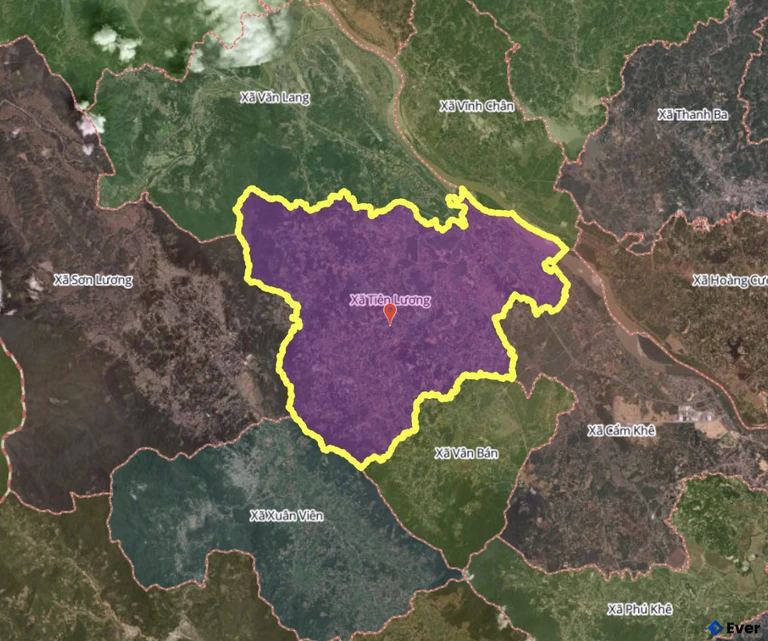 Bản đồ xã Tiên Lương, Phú Thọ sau sáp nhập