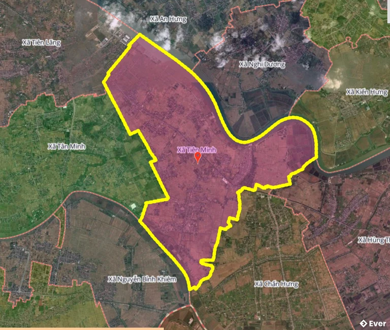 Bản đồ xã Tiên Minh, Hải Phòng sau sáp nhập