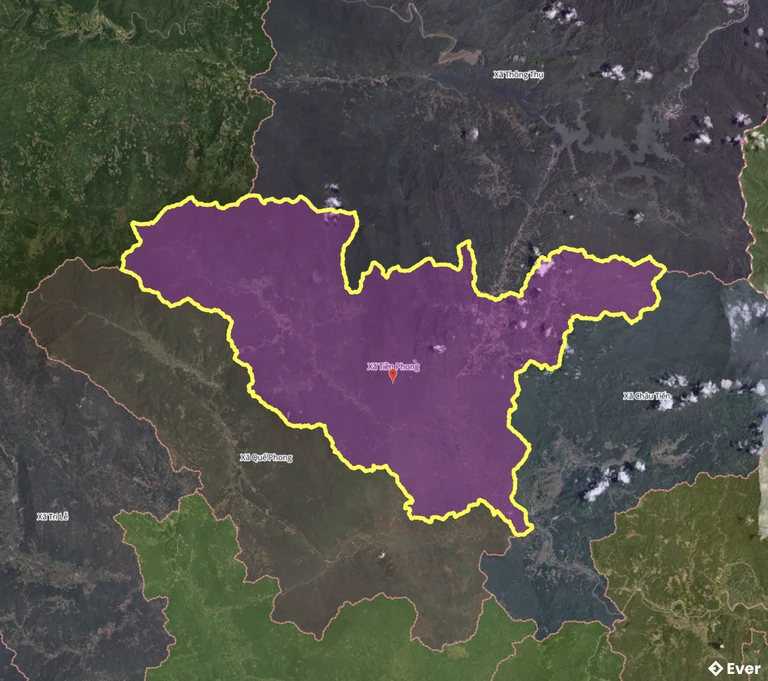 Bản đồ xã Tiền Phong sau sáp nhập