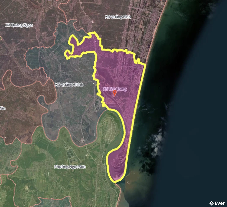 Bản đồ xã Tiên Trang, Thanh Hóa sau sáp nhập