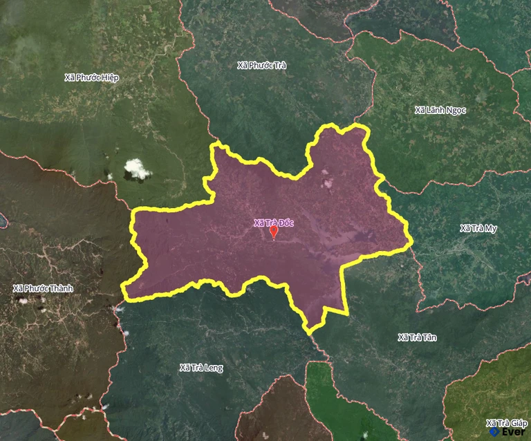 Bản đồ xã Trà Đốc, Đà Nẵng sau sáp nhập