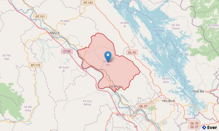 Bản đồ xã Trấn Yên, Lào Cai