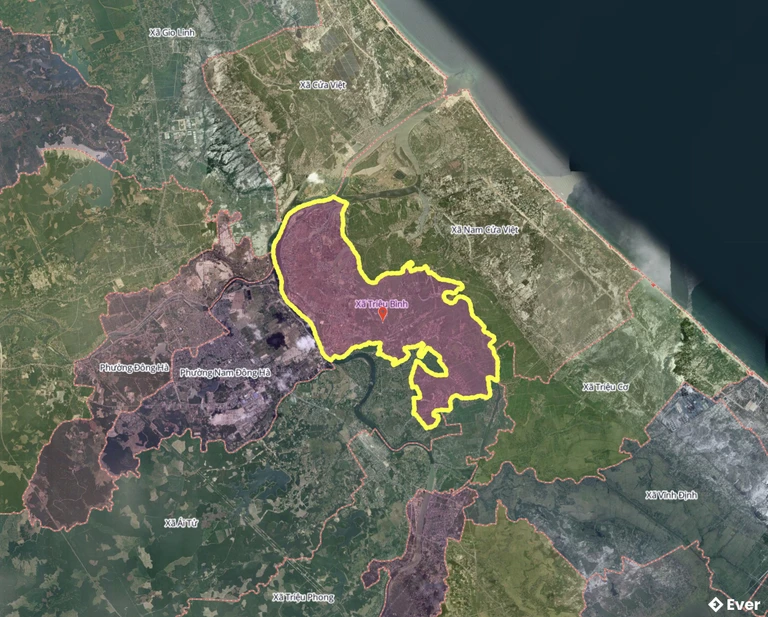 Bản đồ xã Triệu Bình, Quảng Trị sau sáp nhập