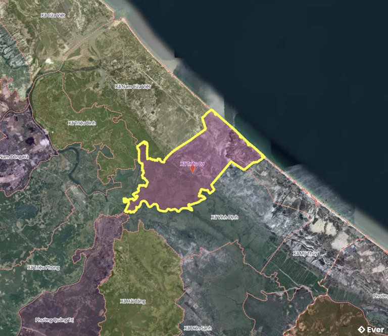 Bản đồ xã Triệu Cơ, Quảng Trị sau sáp nhập