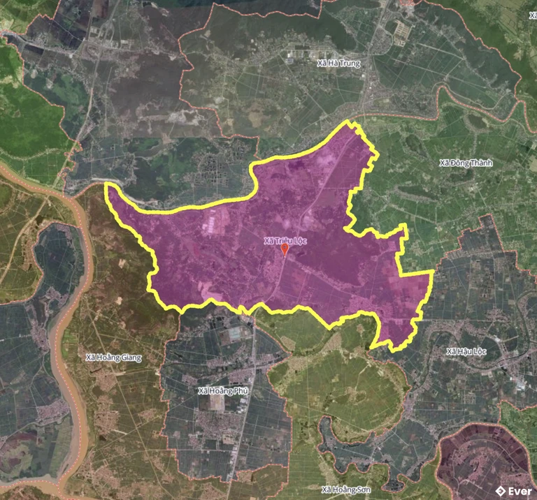 Bản đồ xã Triệu Lộc, Thanh Hóa sau sáp nhập