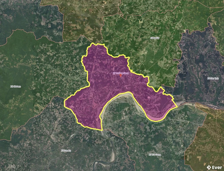 Bản đồ xã Trường Giang, Quảng Ngãi sau sáp nhập