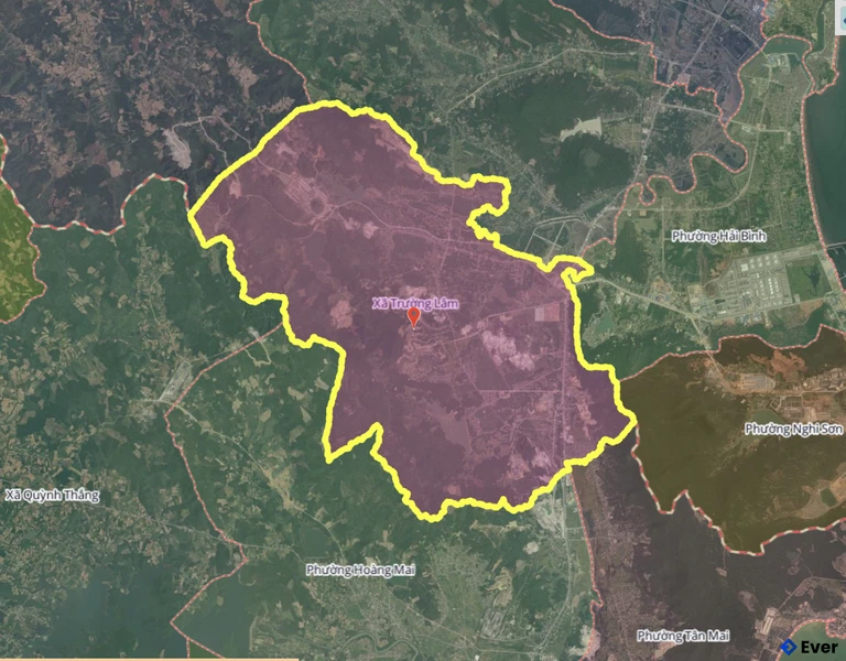 Bản đồ xã Trường Lâm, Thanh Hóa sau sáp nhập