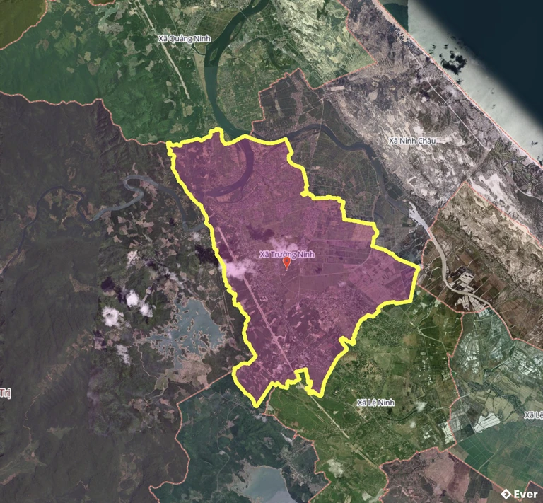 Bản đồ xã Trường Ninh, Quảng Trị sau sáp nhập