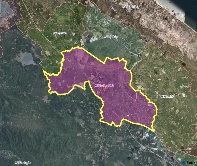 Bản đồ xã Trường Phú, Quảng Trị sau sáp nhập