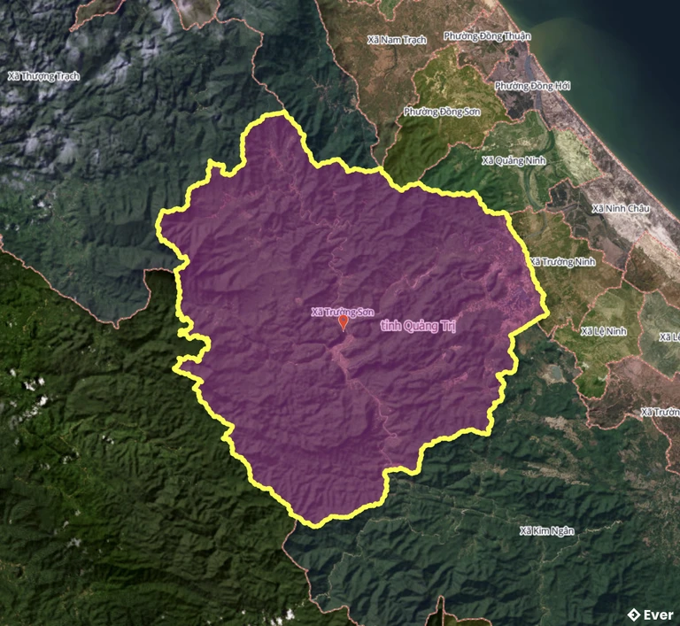 Bản đồ xã Trường Sơn, Quảng Trị sau sáp nhập