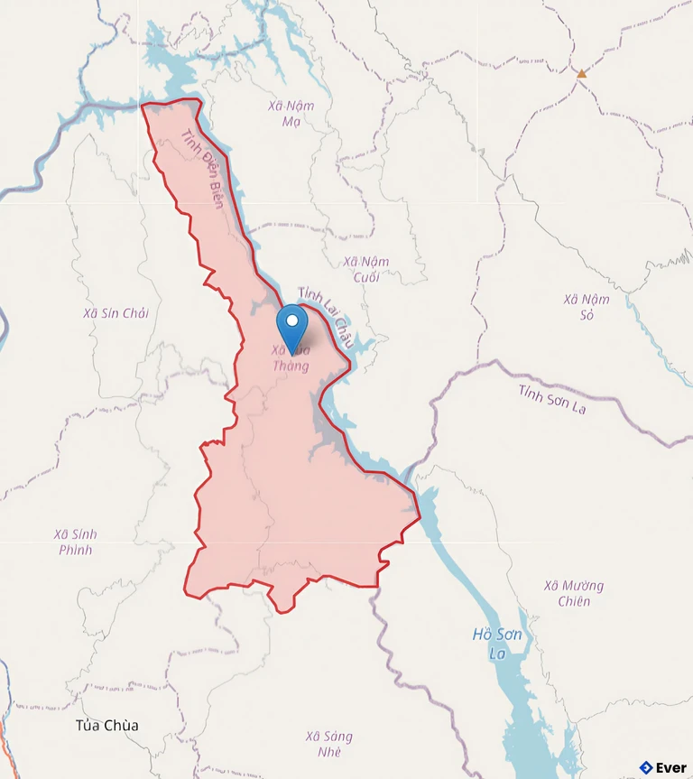 Bản đồ xã Tủa Thàng sau sáp nhập