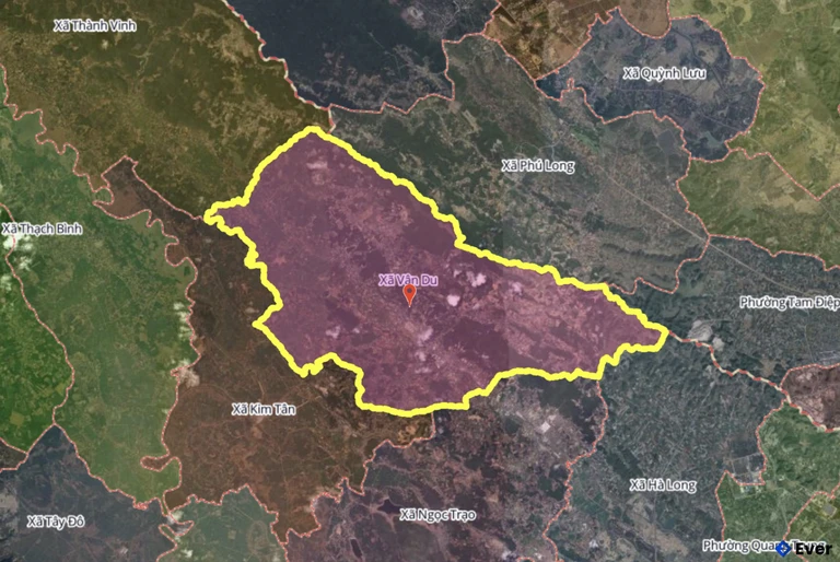 Bản đồ xã Vân Du, Thanh Hóa sau sáp nhập