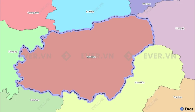 Bản đồ xã Văn Hán, Thái Nguyên sau sáp nhập