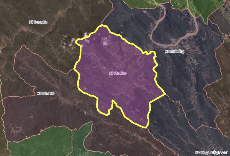 Bản đồ xã Văn Nho, Thanh Hóa sau sáp nhập