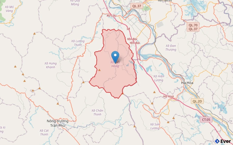 Bản đồ xã Việt Hồng, Lào Cai