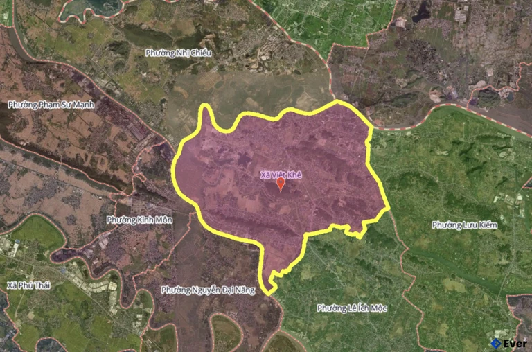 Bản đồ xã Việt Khê, Hải Phòng sau sáp nhập