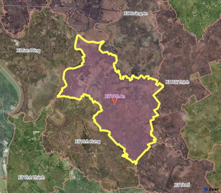 Bản đồ xã Vĩnh An, Phú Thọ sau sáp nhập