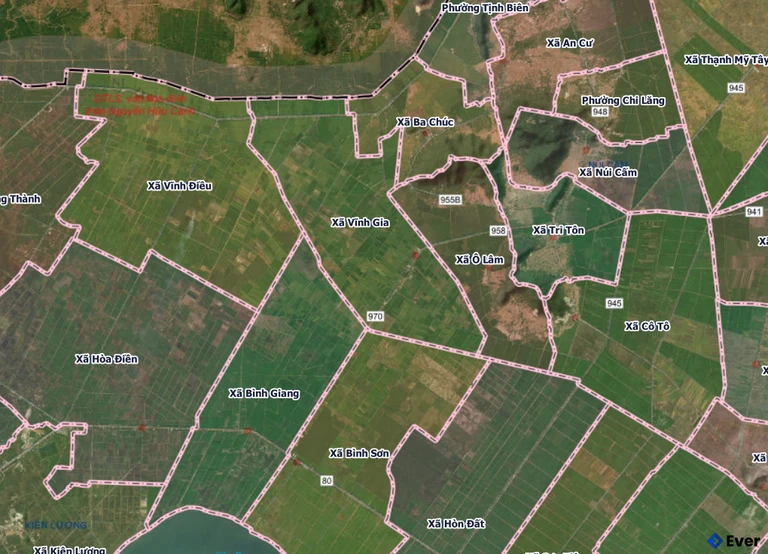 Bản đồ xã Vĩnh Gia sau sáp nhập