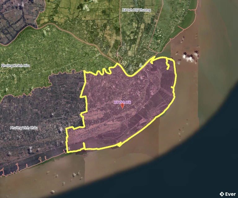 Bản đồ xã Vĩnh Hải, Cà Mau sau sáp nhập