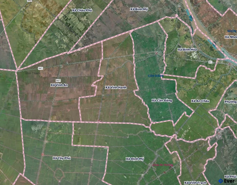 Bản đồ xã Vĩnh Hanh sau sáp nhập