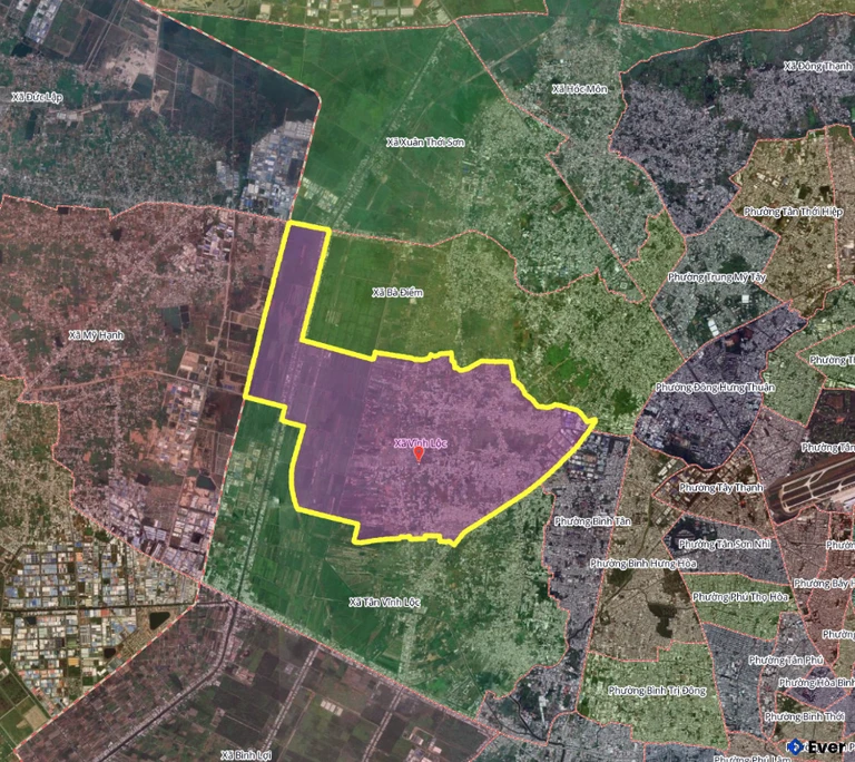 Bản đồ xã Vĩnh Lộc, thành phố Hồ Chí Minh sau sáp nhập