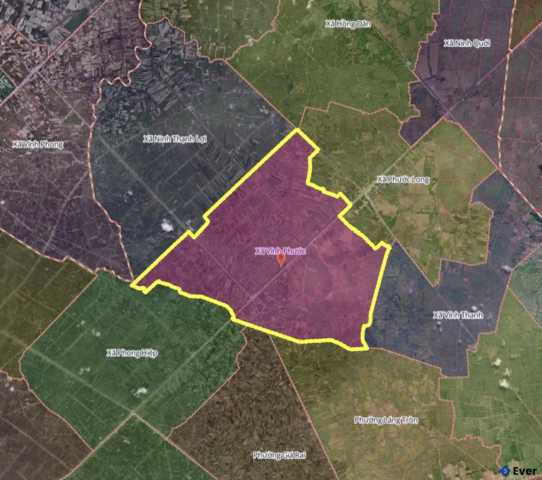 Bản đồ xã Vĩnh Phước, Cà Mau sau sáp nhập