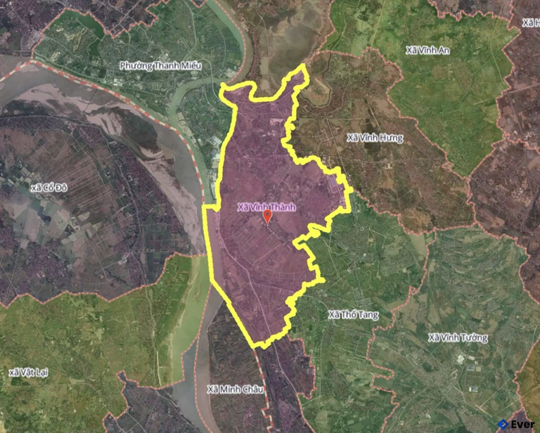 Bản đồ xã Vĩnh Thành, Phú Thọ sau sáp nhập