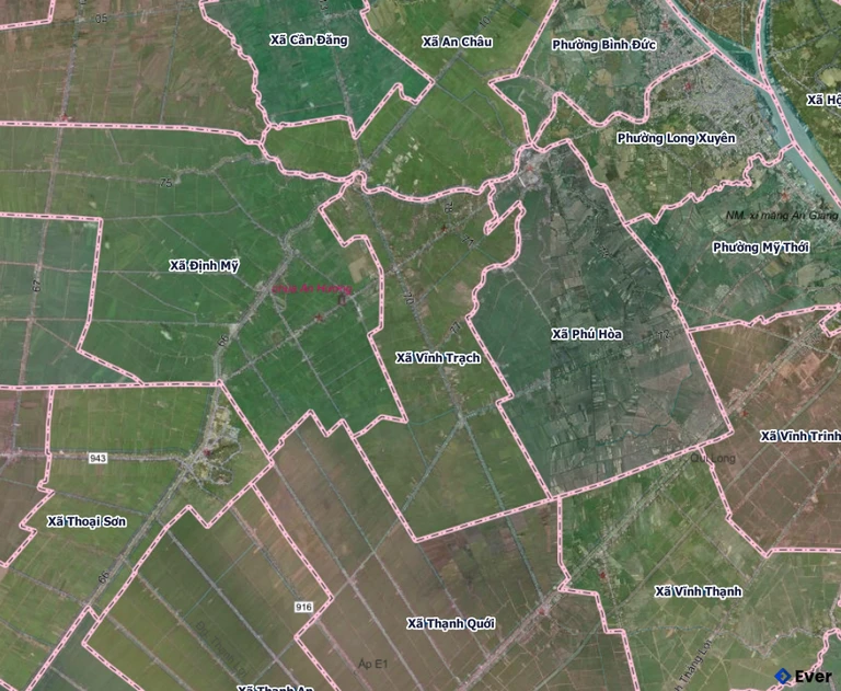 Bản đồ xã Vĩnh Trạch sau sáp nhập