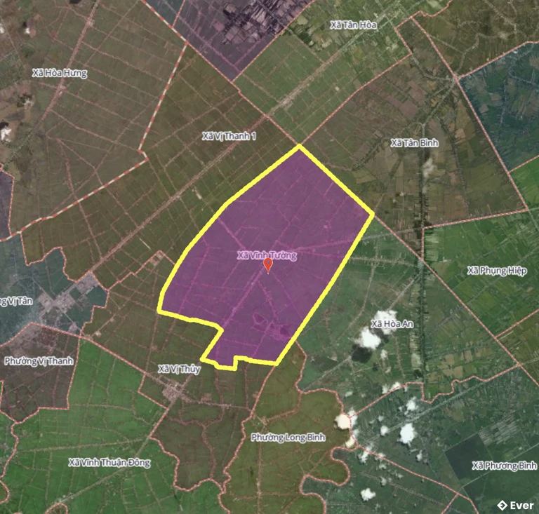 Bản đồ xã Vĩnh Tường, Cà Mau sau sáp nhập