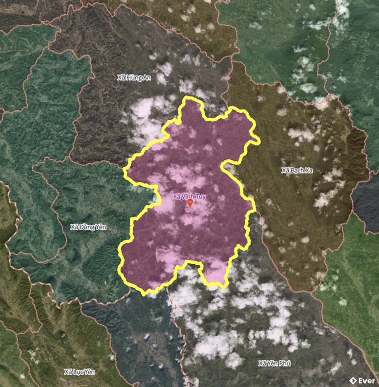 Bản đồ xã Vĩnh Tuy, Tuyên Quang sau sáp nhập