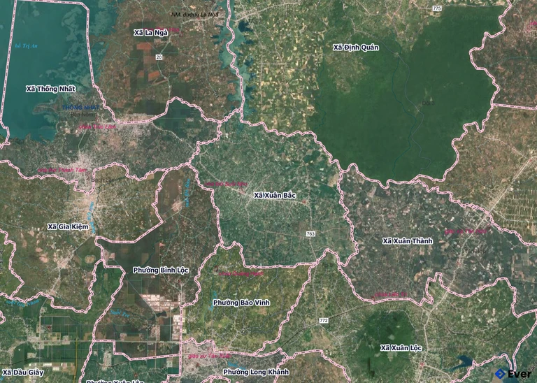 Bản đồ xã Xuân Bắc, Đồng Nai sau sáp nhập