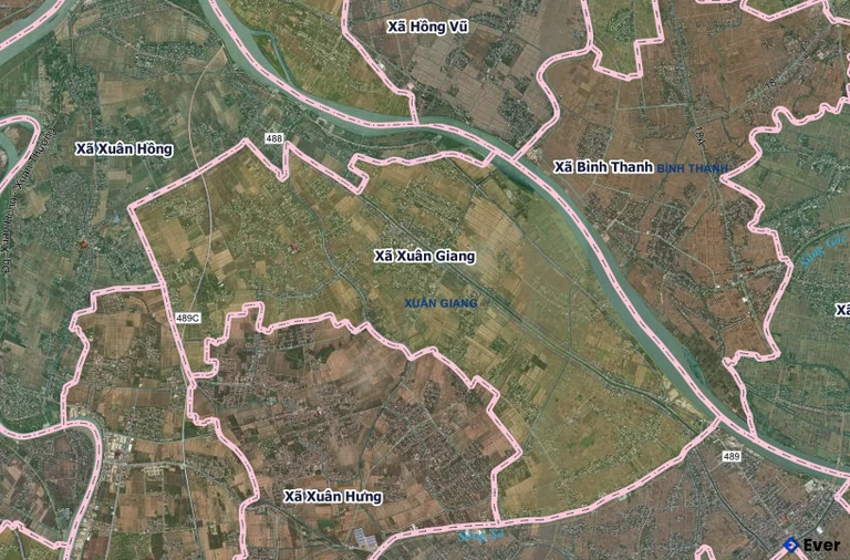 Bản đồ xã Xuân Giang sau sáp nhập