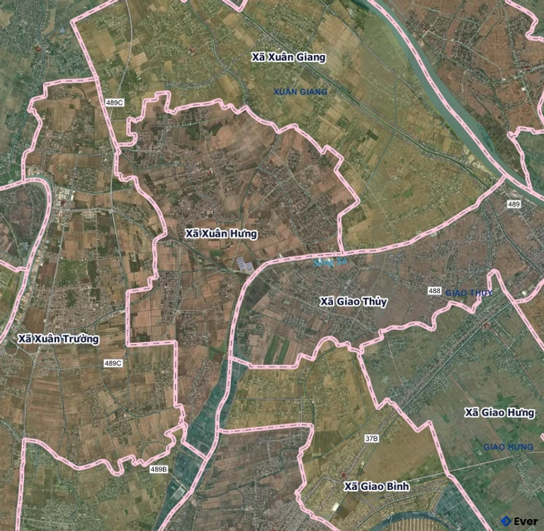 Bản đồ xã Xuân Hưng sau sáp nhập