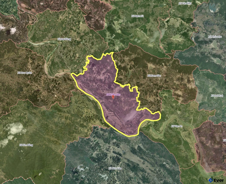 Bản đồ xã Xuân Lâm, Nghệ An sau sáp nhập