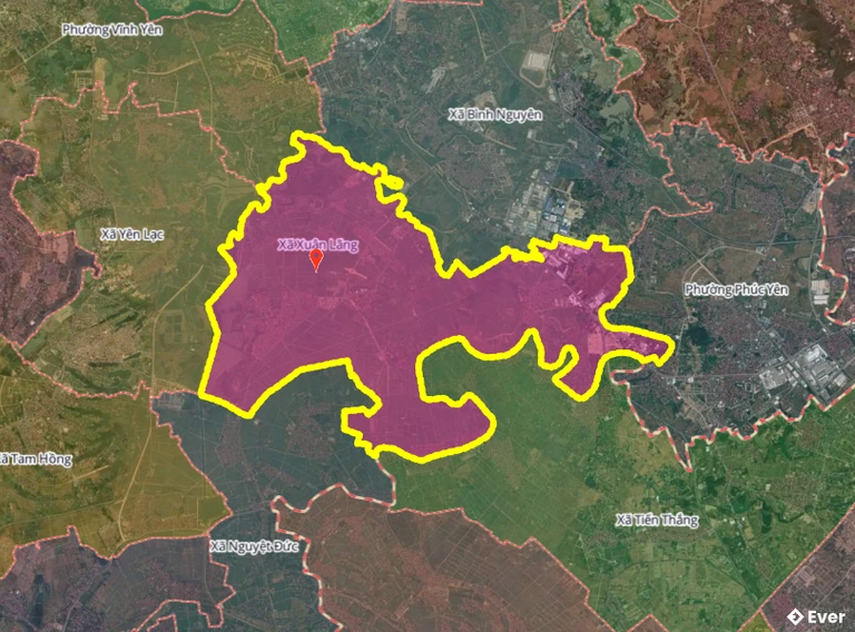 Bản đồ xã Xuân Lãng, Phú Thọ sau sáp nhập