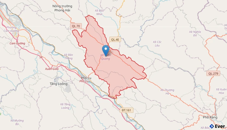Bản đồ xã Xuân Quang, Lào Cai sau sáp nhập