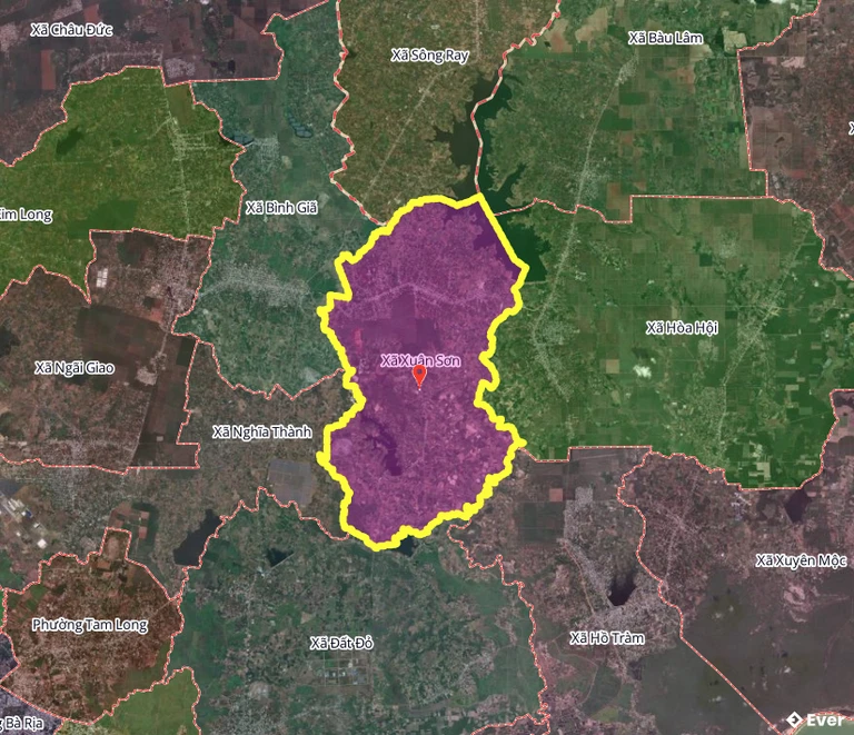 Bản đồ xã Xuân Sơn, thành phố Hồ Chí Minh sau sáp nhập