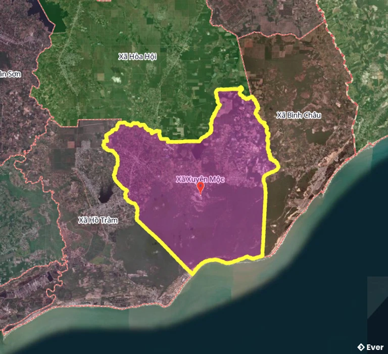 Bản đồ xã Xuyên Mộc, thành phố Hồ Chí Minh sau sáp nhập