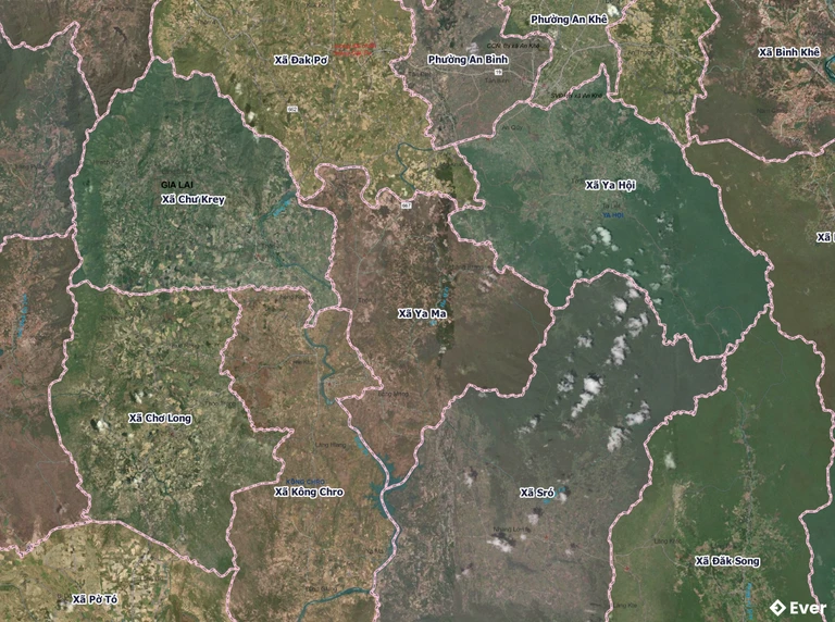 Bản đồ xã Ya Ma, Gia Lai sau sáp nhập