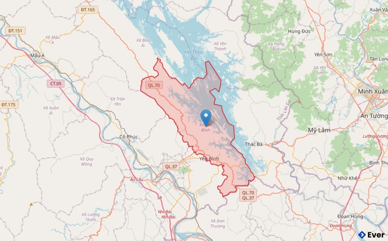 Bản đồ xã Yên Bình, Lào Cai