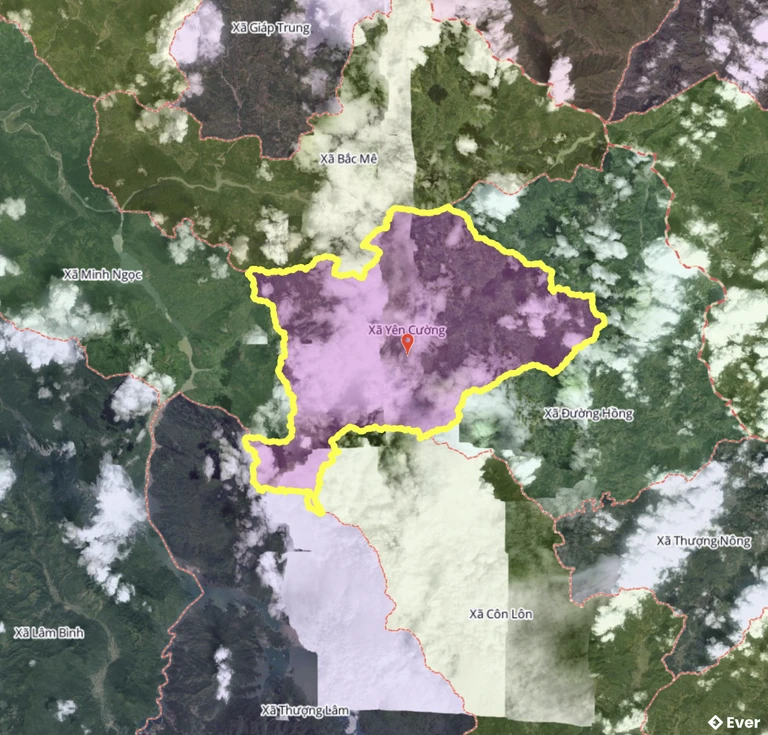 Bản đồ xã Yên Cường, Tuyên Quang sau sáp nhập