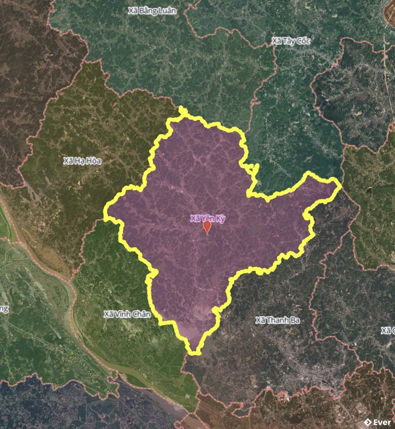 Bản đồ xã Yên Kỳ, Phú Thọ sau sáp nhập